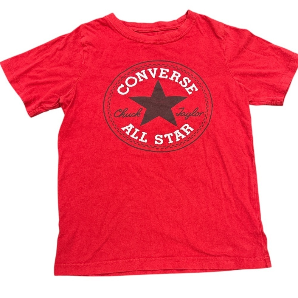 Converse Red All Star Short Sleeve Tee Size Kids medium